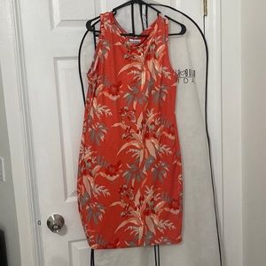 Peach Floral Columbia dress size medium